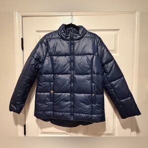 Zenana Outfitters Navy Puffer Jacket